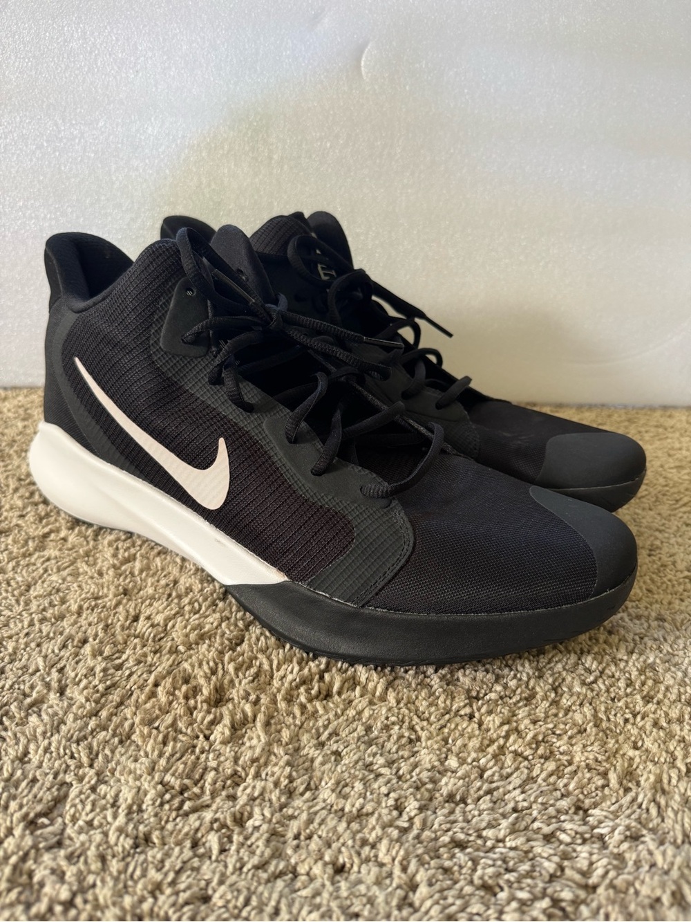 Nike Precision III Basketball Shoes Black White Men’s 14 AQ7495-002